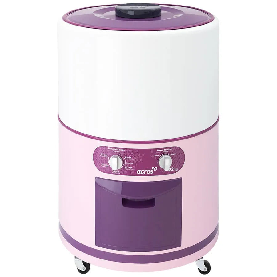 Lavadora 22kg Una tina Manual Redonda Rosa