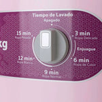 Lavadora Acros 15kg Una tina Manual Redonda Rosa
