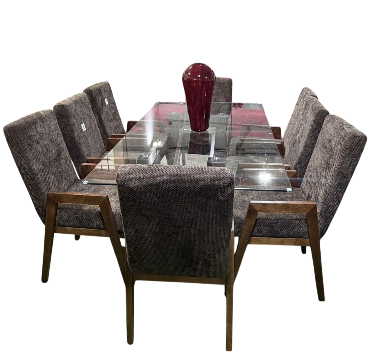 Comedor de Cristal 8 Sillas Dubai