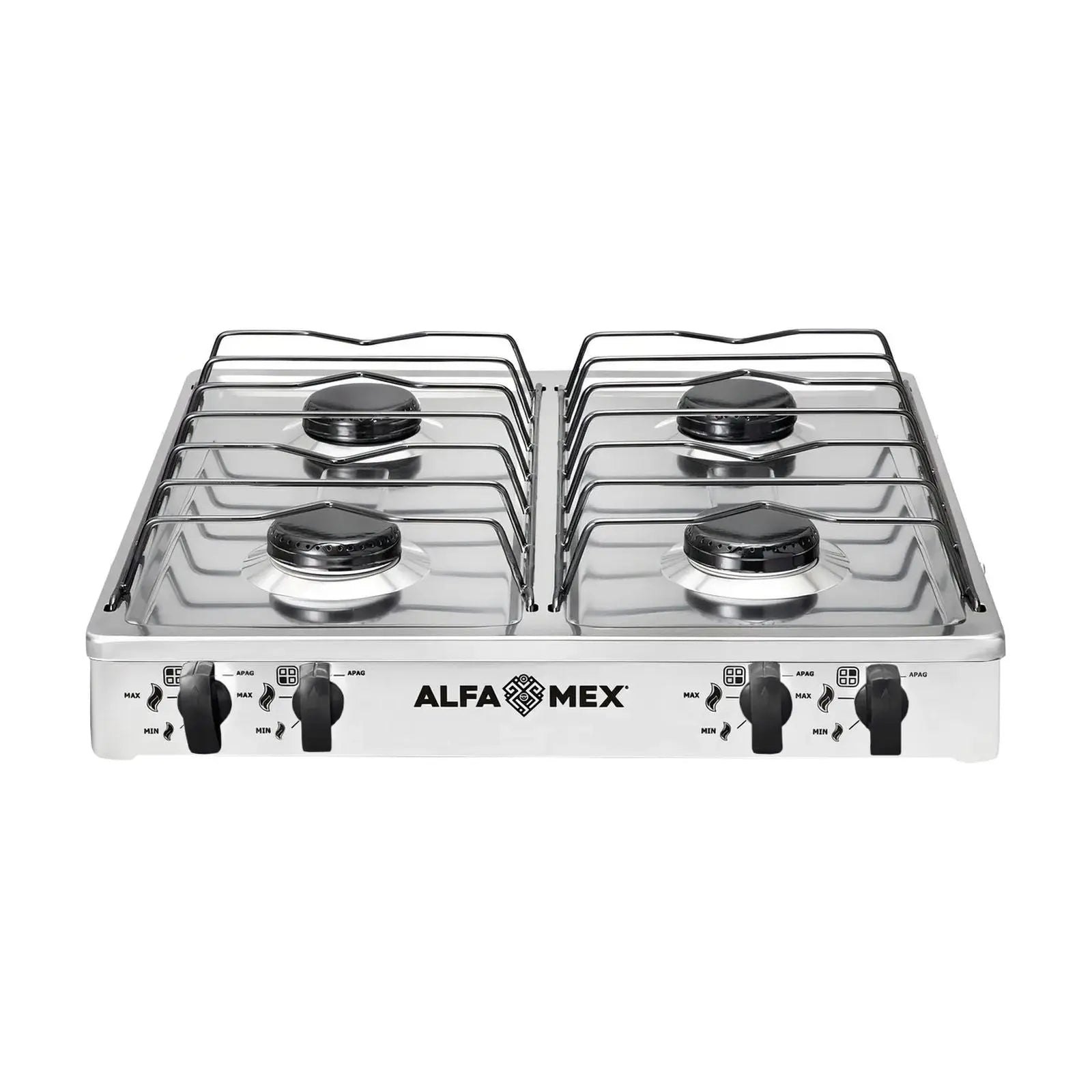 Parrilla de Gas 4 Quemadores Alfa Mex 311S ESMALTADA AZUL