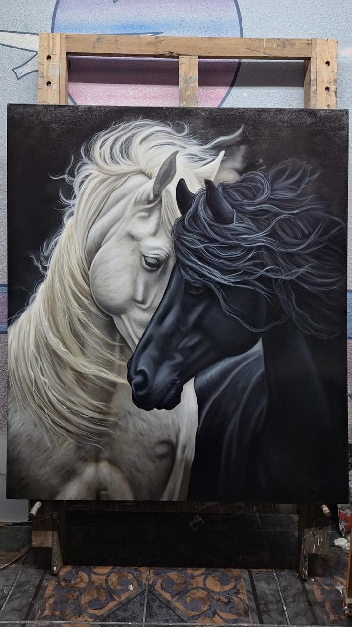 Cuadro de Oleo 120x120 cm 2pz