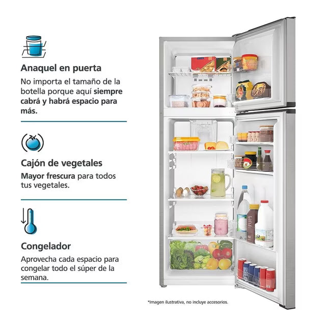 Refrigerador Automático 10" 250 L Inox Mate Mabe - RMA250PVMRM0
