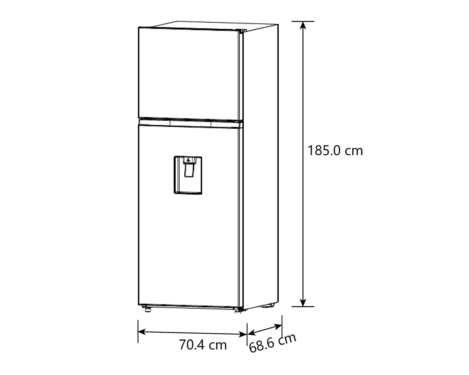 Refrigerador Hisense Top Mount 16 Pies Negro RT16N6BDX