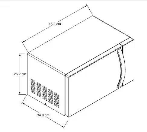Horno de Microondas Acros Am-1807d