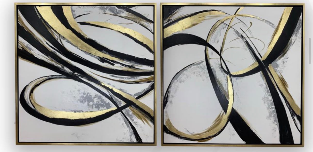 Cuadro de Oleo 120x120 cm 2pz