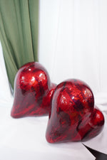 Corazones Ananuri — Figuras Decorativas Rojo Lacado