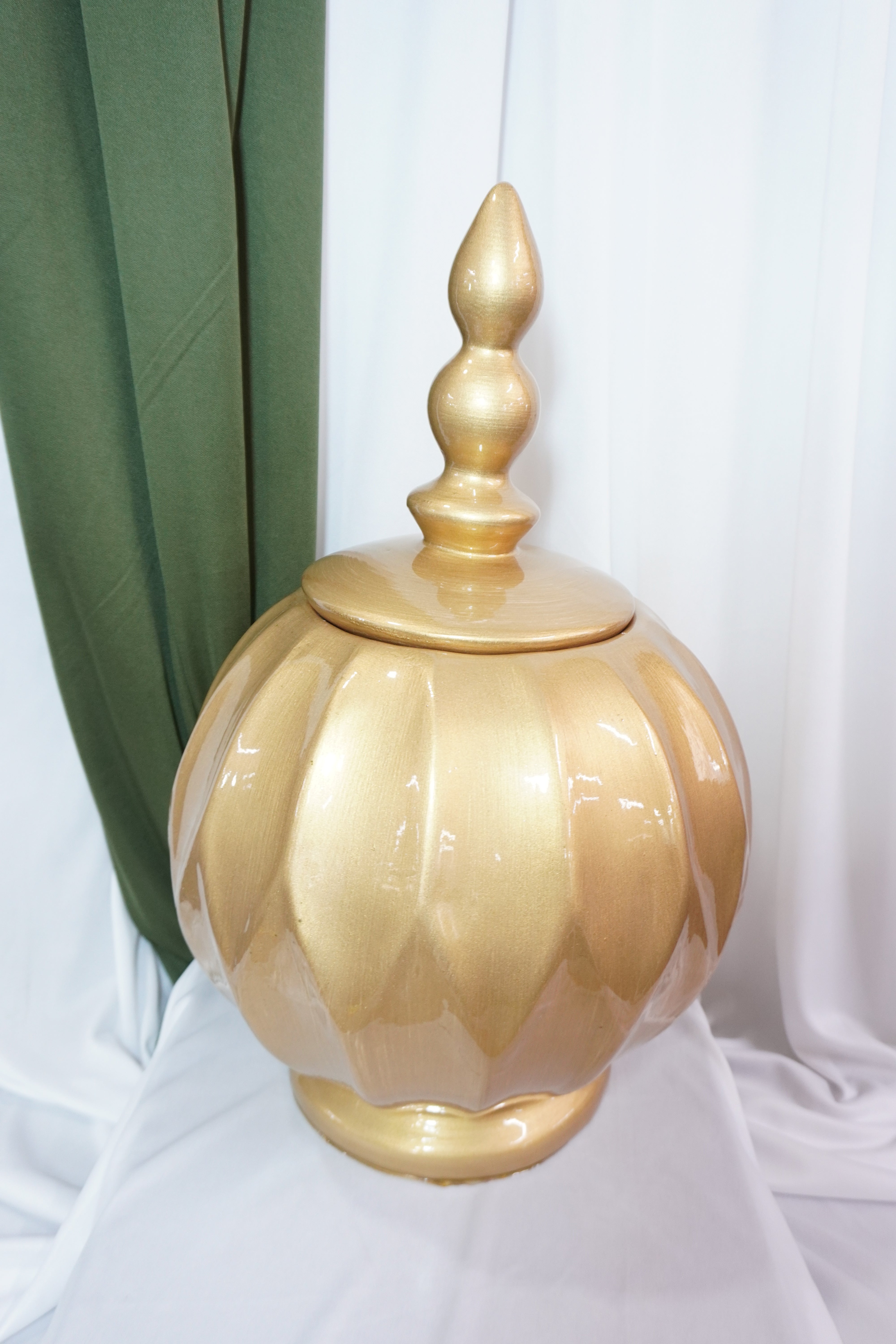 Dulcero Woonka II — Frasco Decorativo Dorado Premium
