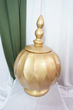 Dulcero Woonka II — Frasco Decorativo Dorado Premium