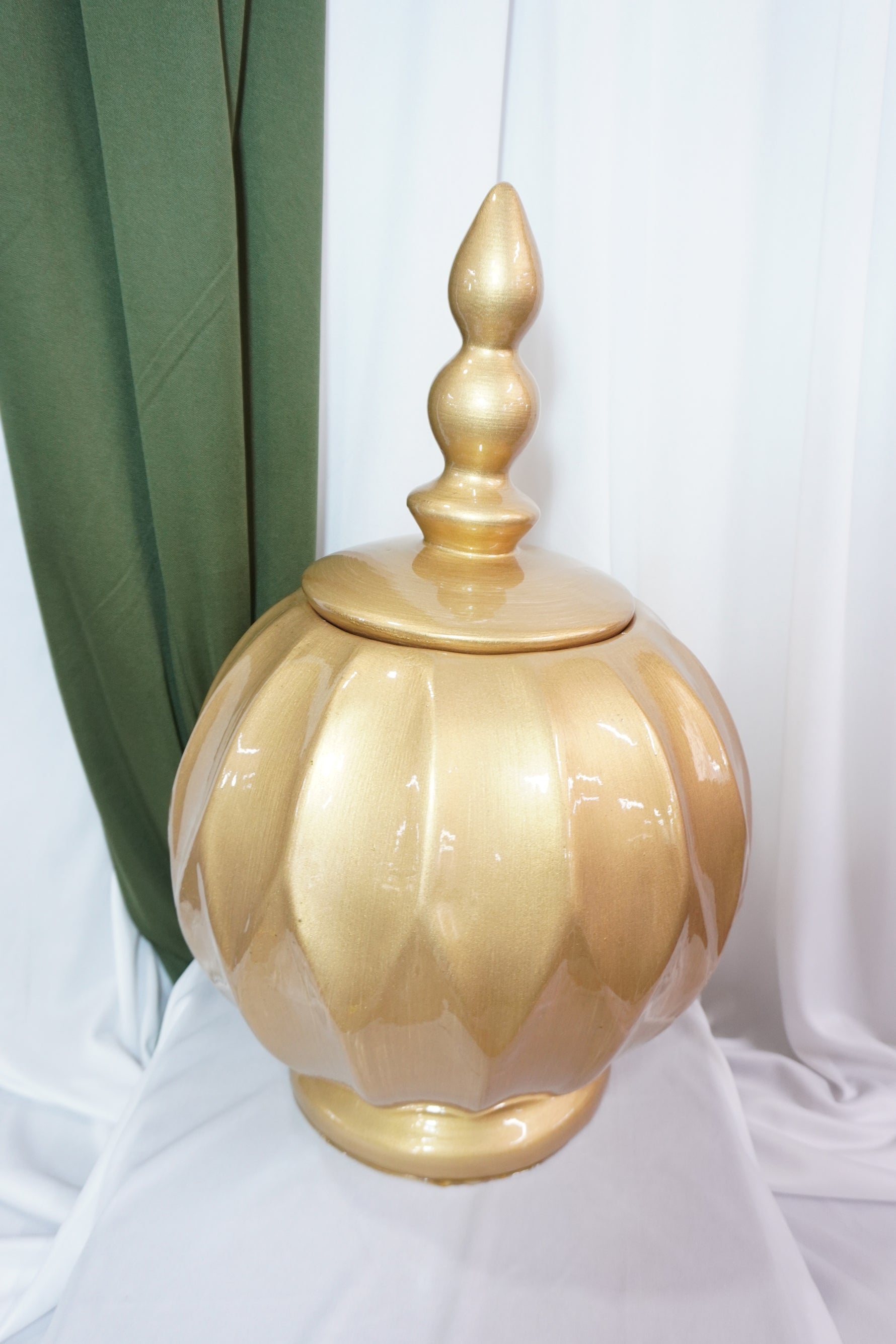 Dulcero Woonka II — Frasco Decorativo Dorado Premium