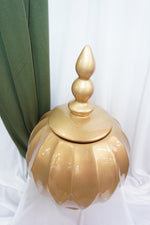 Dulcero Woonka II — Frasco Decorativo Dorado Premium
