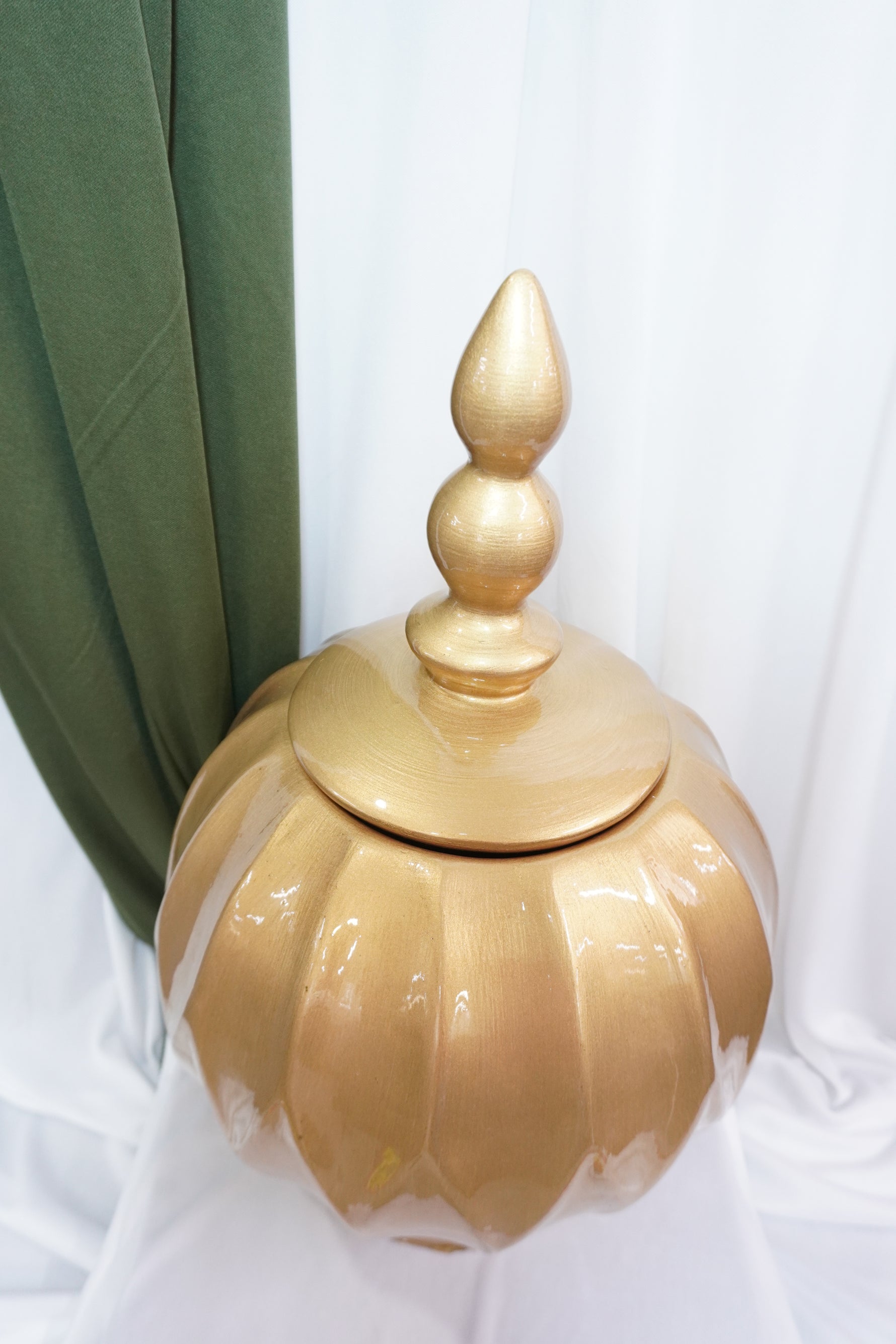Dulcero Woonka II — Frasco Decorativo Dorado Premium