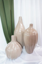 Trío de Jarrones Decorativos Rosa Nude