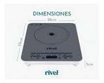 Parrilla Inducción Multifuncional 1 Quemador 1200w Rivel 18INDTVT