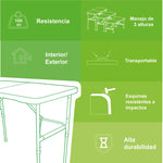 Mesa Plegable Verona Portafolio 1.20 m Blanco
