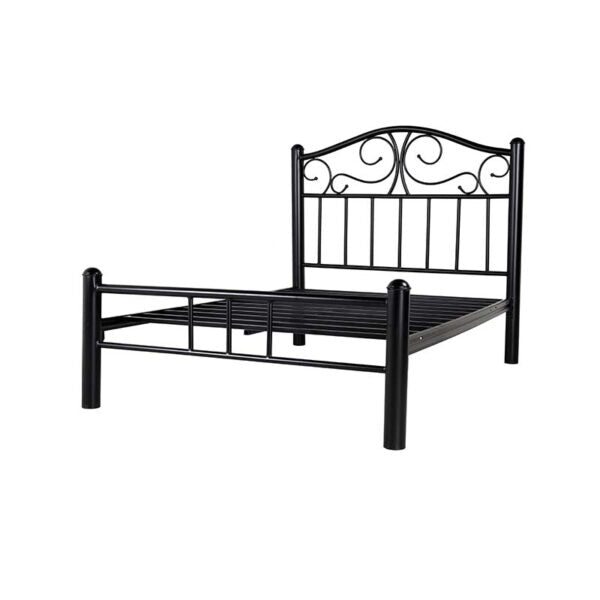Cama tubular matrimonial terracota