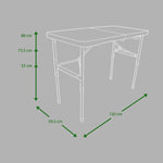 Mesa Plegable Verona Portafolio 1.20 m Blanco
