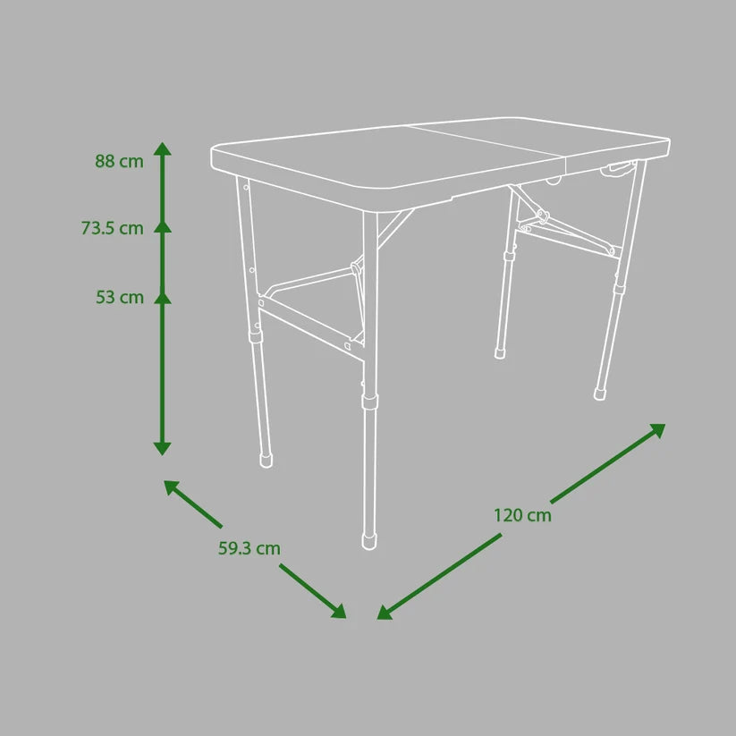 Mesa Plegable Verona Portafolio 1.20 m Blanco
