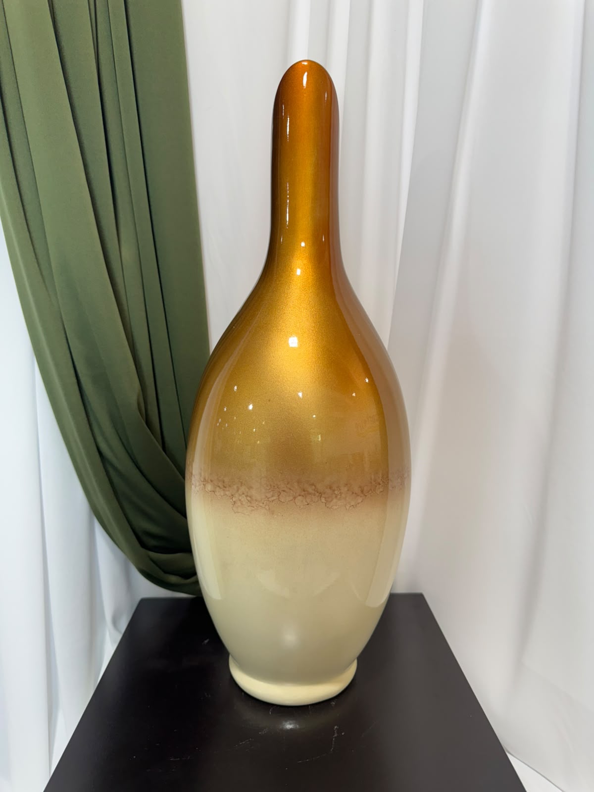 Ceramica Jarrón Bicolor Indonesia