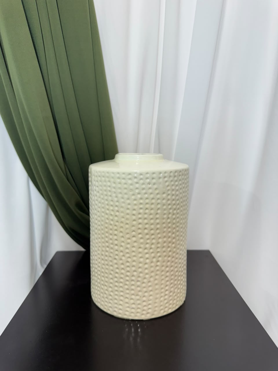 Ceramica Jarrones Porosos Blancos