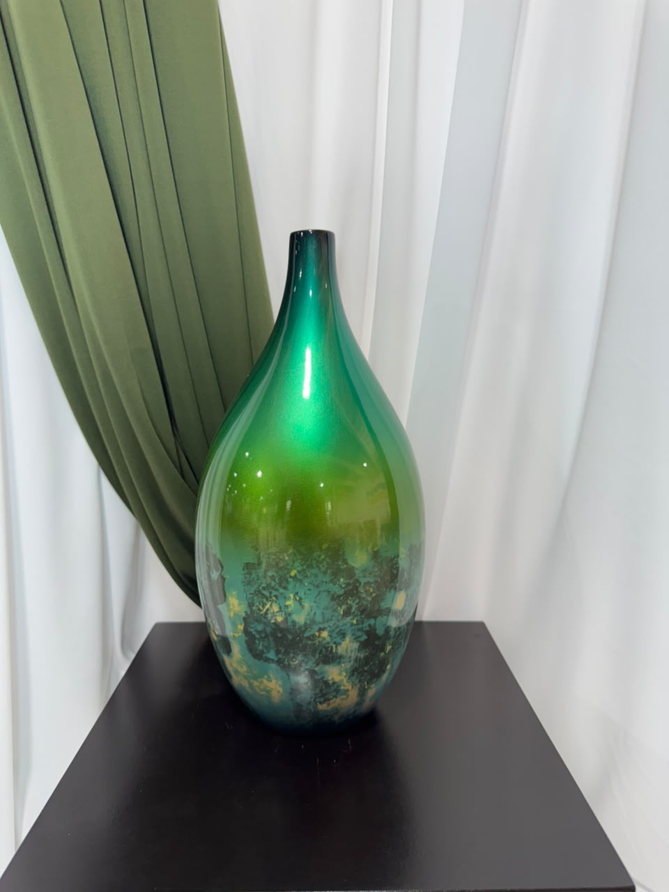 Ceramica Jarrón Italia Verde Esmeralda