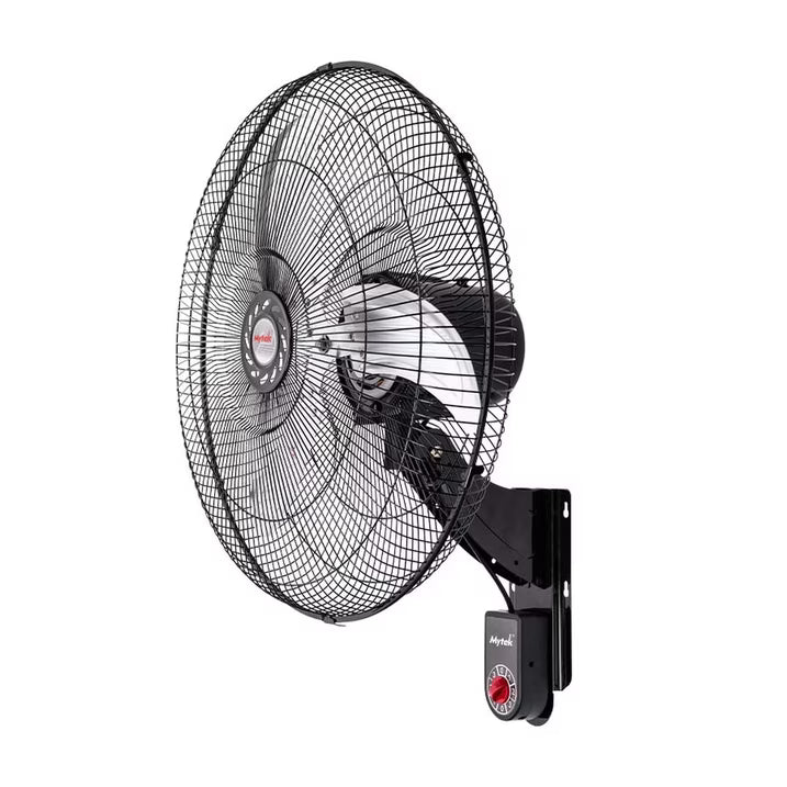 VENTILADOR PARED MYTEK 3420 20 PUL OSILATORIO 3 VEL negro