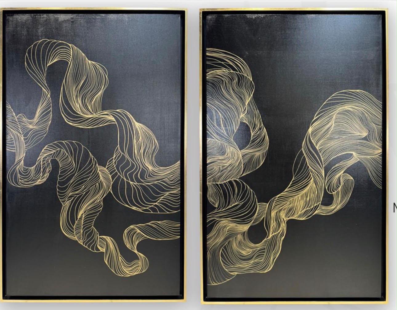 Cuadro de Oleo 120x120 cm 2pz