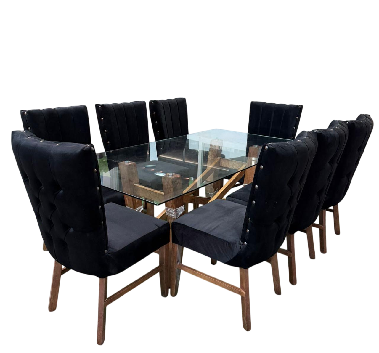 Comedor de Cristal 8 Sillas Michelin Tortuga